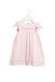 A Pink Sleeveless Dresses from Chloe in size 6-12M for girl. (Front View)