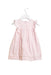 A Pink Sleeveless Dresses from Chloe in size 6-12M for girl. (Back View)