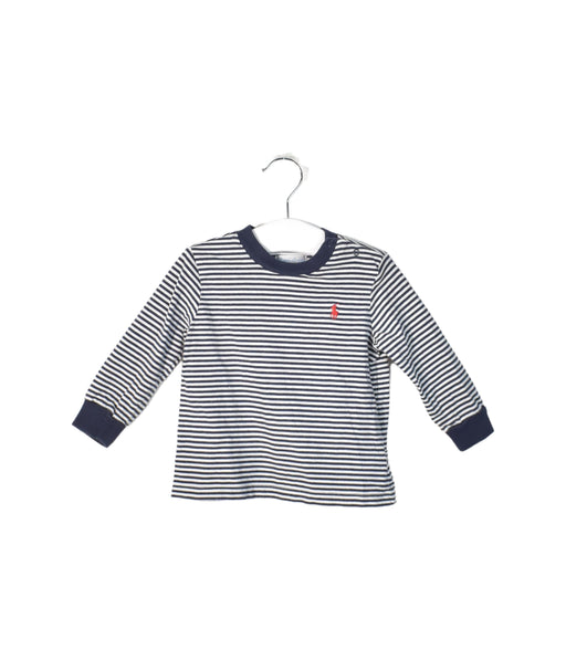 A Navy Long Sleeve Tops from Ralph Lauren in size 6-12M for boy. (Front View)