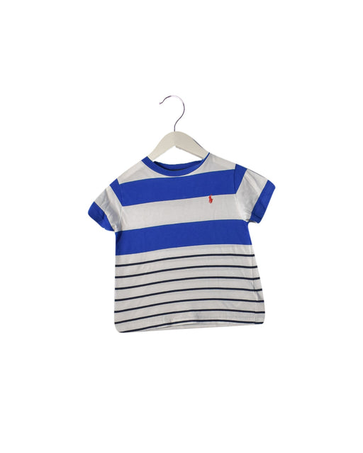 A Blue Short Sleeve T Shirts from Polo Ralph Lauren in size 3T for boy. (Front View)