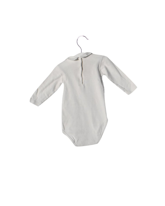 A White Long Sleeve Bodysuits from Bonpoint in size 12-18M for neutral. (Back View)