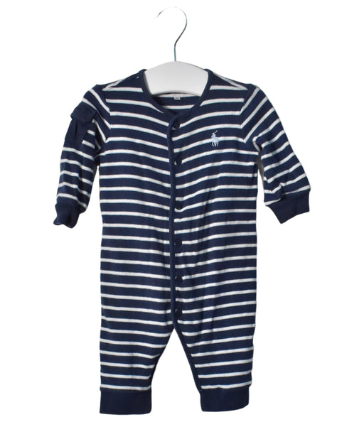 A Navy Long Sleeve Jumpsuits from Ralph Lauren in size 0-3M for boy. (Front View)