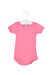 A Pink Short Sleeve Bodysuits from Petit Bateau in size 6-12M for girl. (Front View)