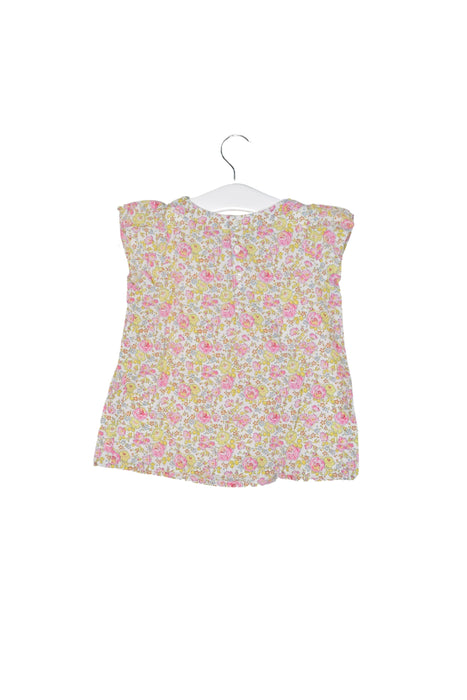 A Pink Sleeveless Tops from Bonpoint in size 4T for girl. (Back View)