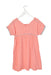 A Pink Short Sleeve Dresses from Chateau de Sable in size 8Y for girl. (Back View)