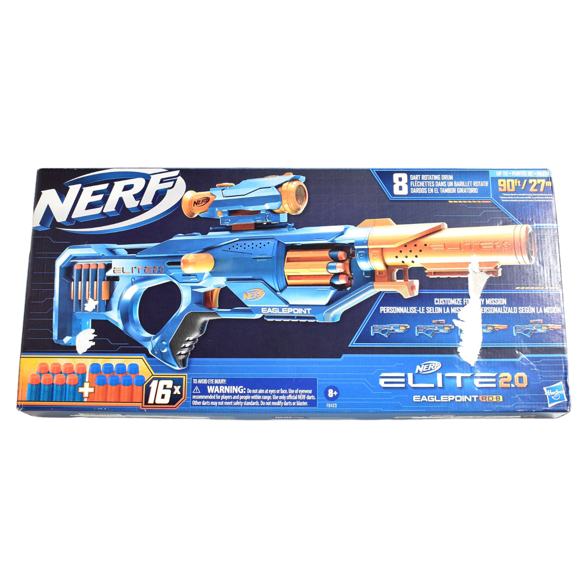 F0423 Nerf Elite 2.0 Eaglepoint RD-8 Blaster - Toys - Toys At Foys