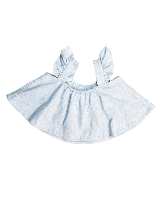 A Blue Sleeveless Tops from Love Bonito in size 12-18M for girl. (Back View)