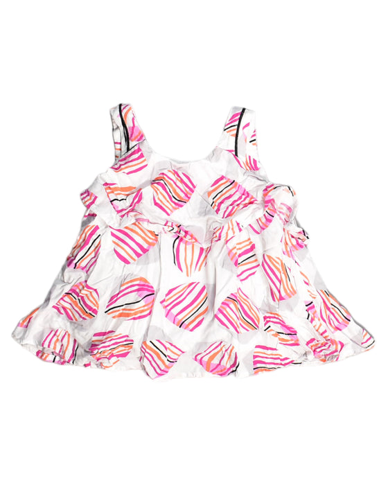 A White Sleeveless Dresses from Catimini in size 0-3M for girl. (Front View)