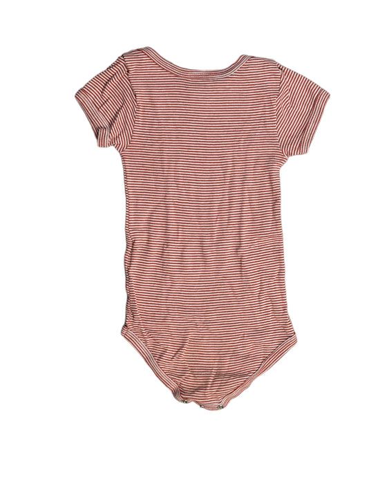 A Red Bodysuits from Petit Bateau in size 12-18M for girl. (Back View)